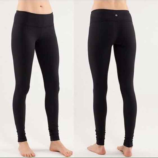 lululemo mid-rise wunder under leggings - size 6