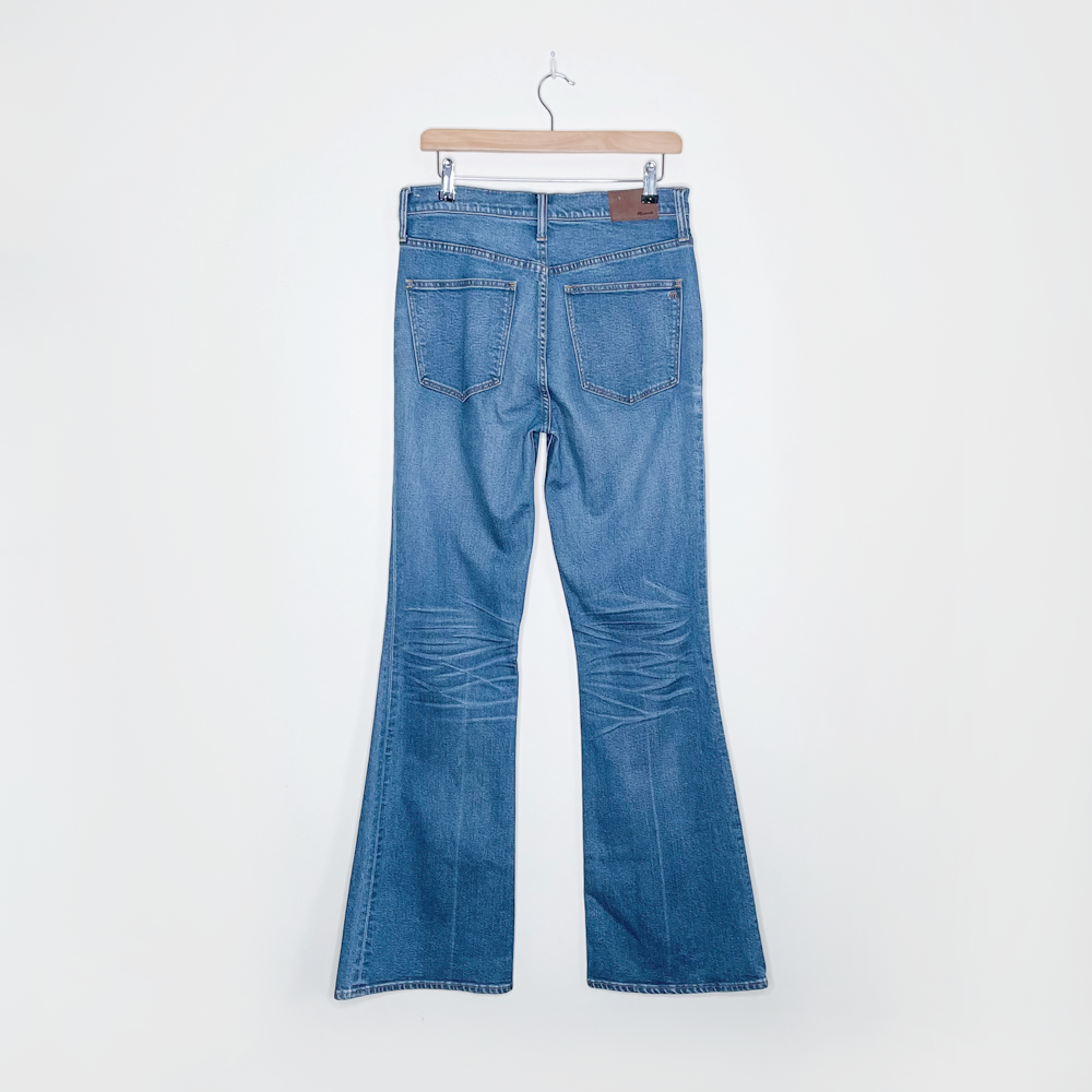 madewell high rise flea market flare jeans - size 30T