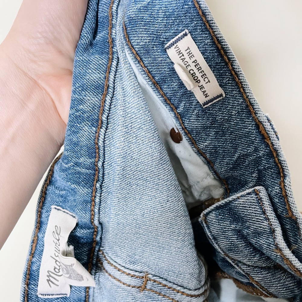 madewell the perfect vintage crop jean - size 30