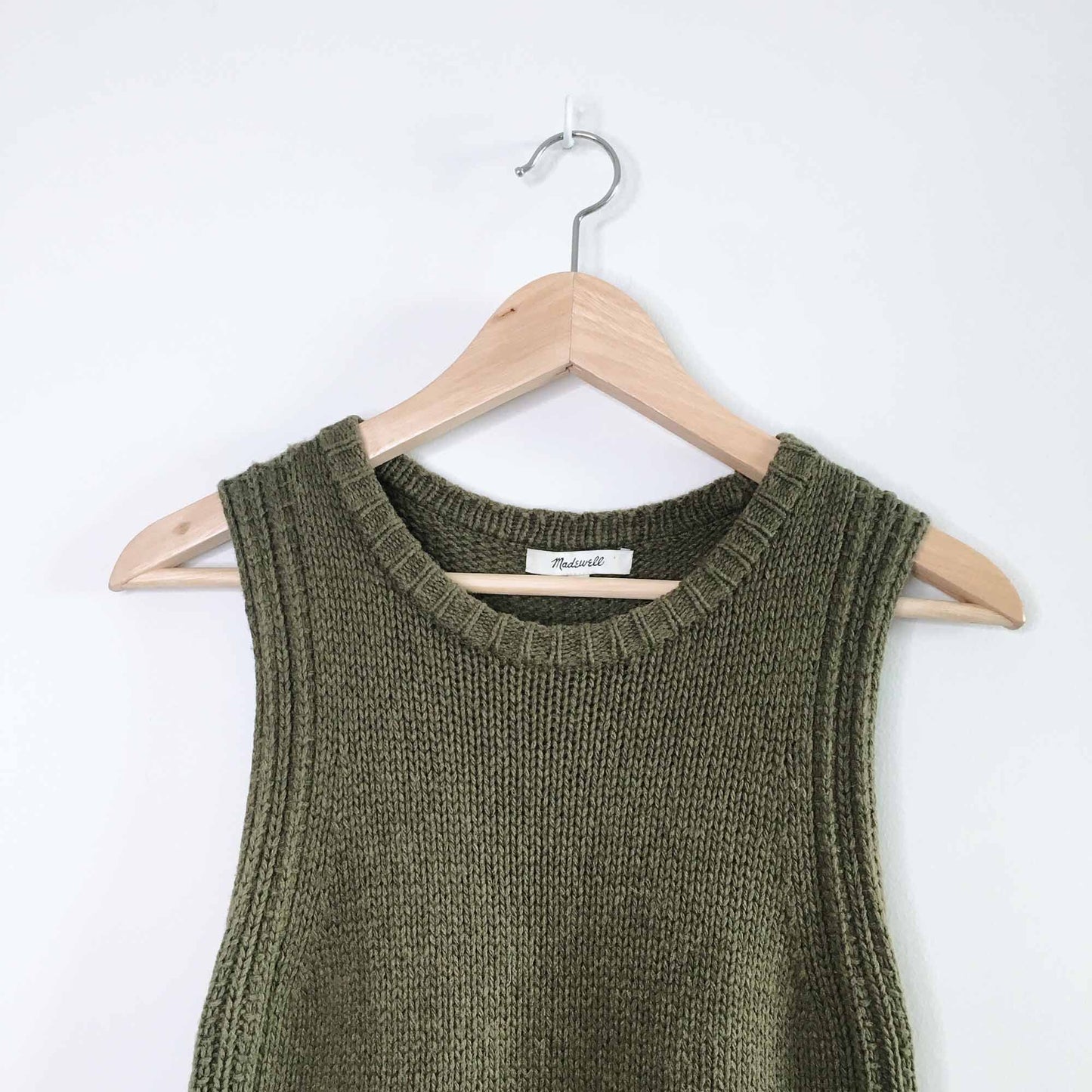 Madewell Hannah sleeveless hi lo knit vest - size xs