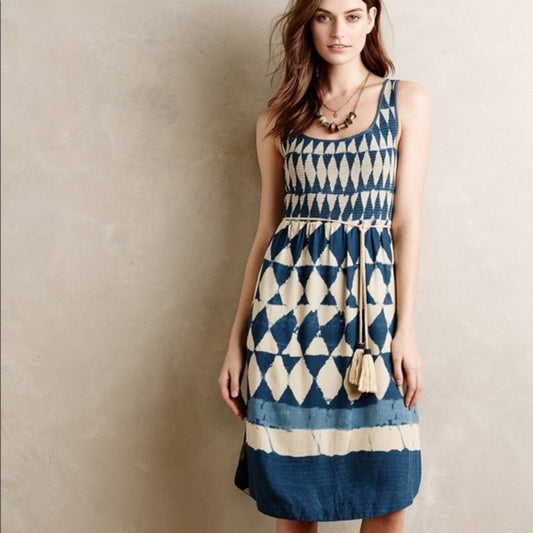 Maeve Silk Castalia Dress - size 6 - Anthropologie