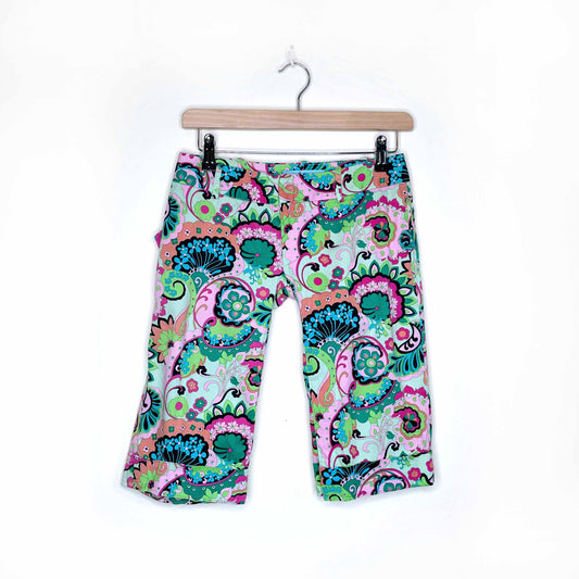 marciano y2k floral bermuda shorts - size 0