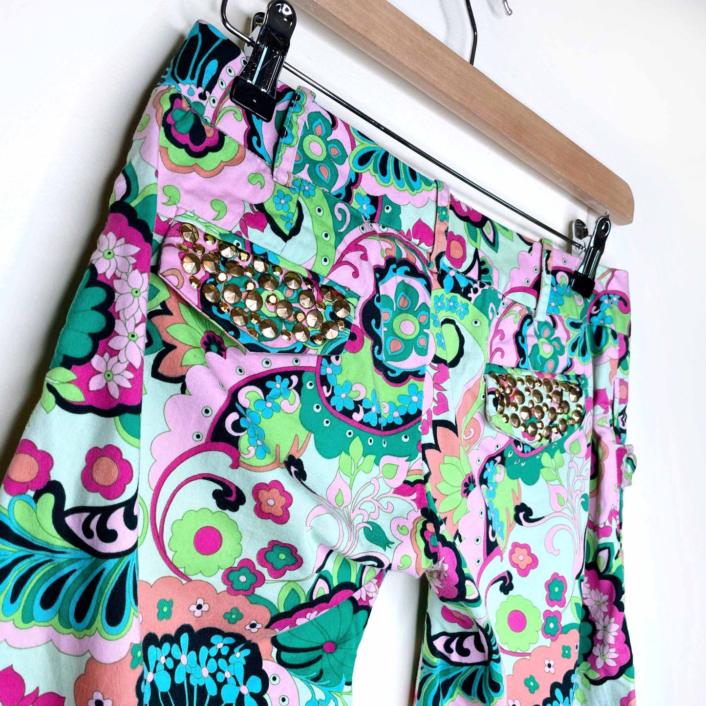 marciano y2k floral bermuda shorts - size 0