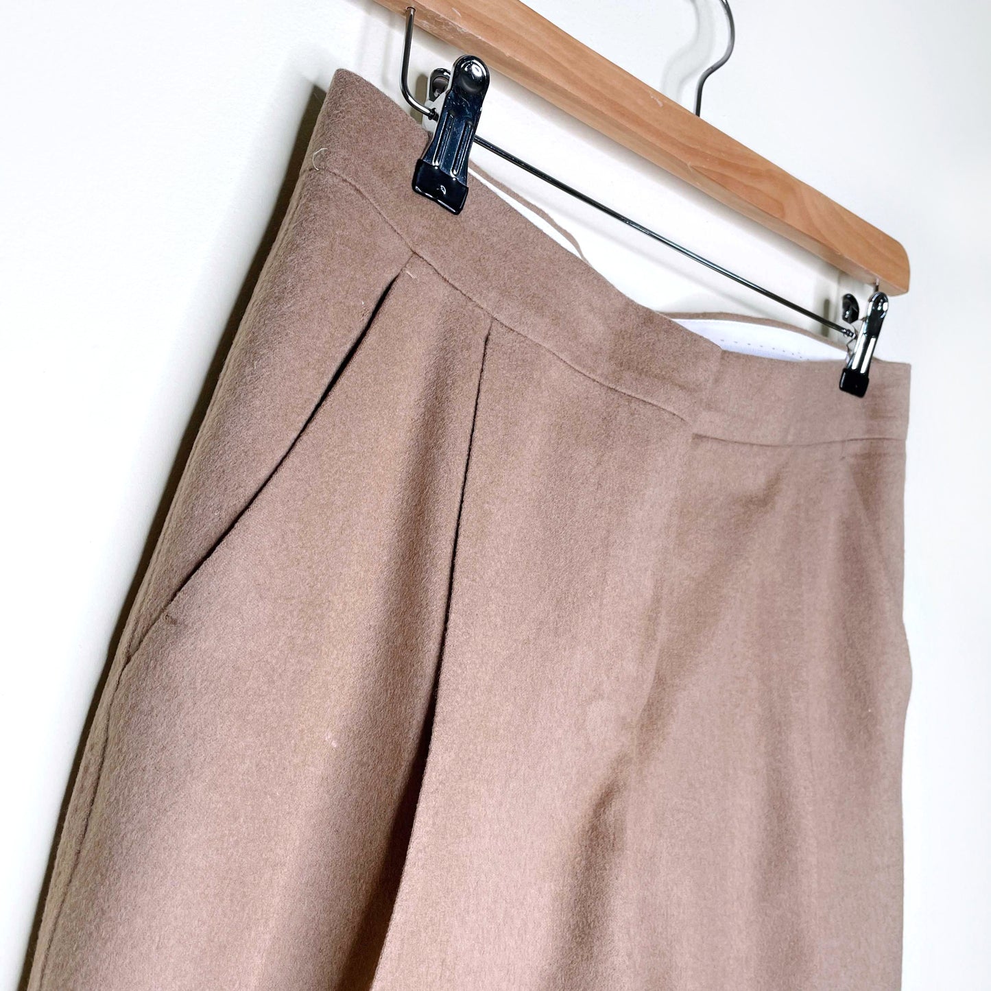 max mara camel hair tan olaf trousers - size 6