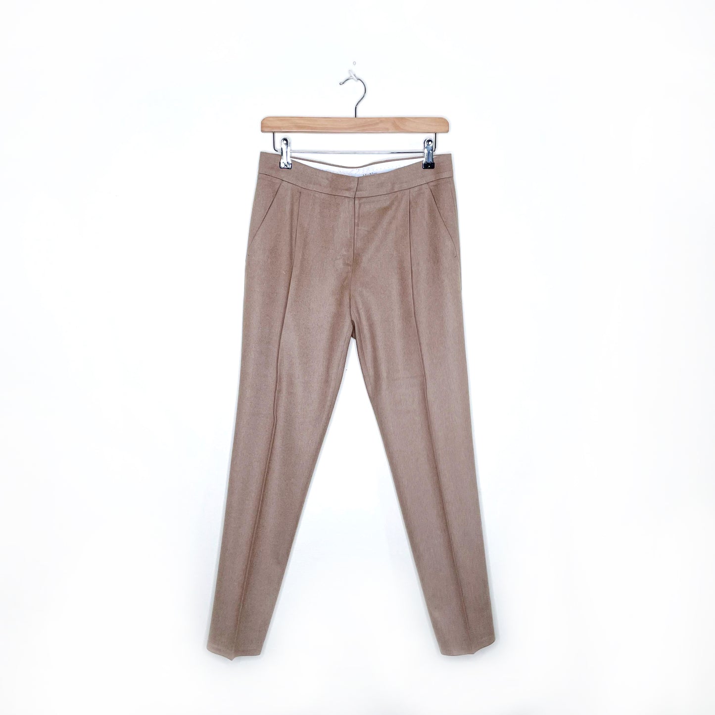 max mara camel hair tan olaf trousers - size 6