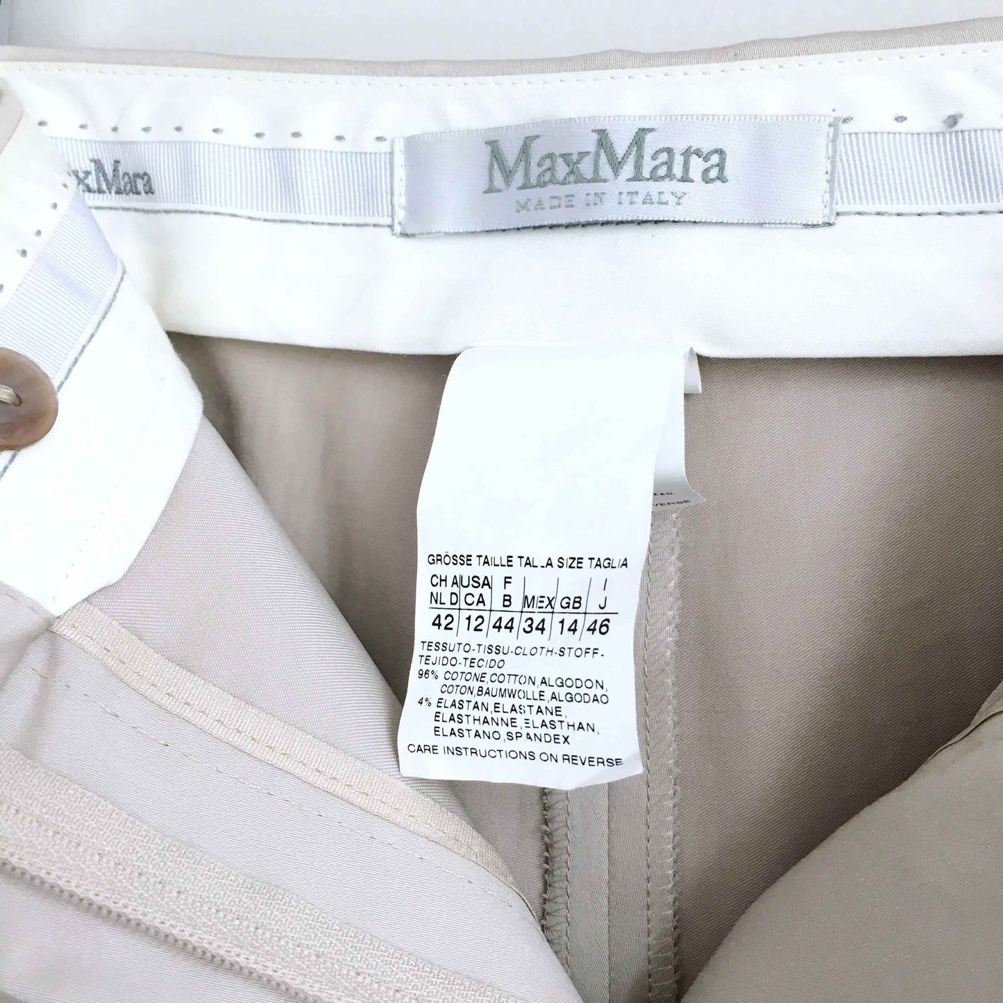 Max Mara high rise tuxedo trouser - size 12