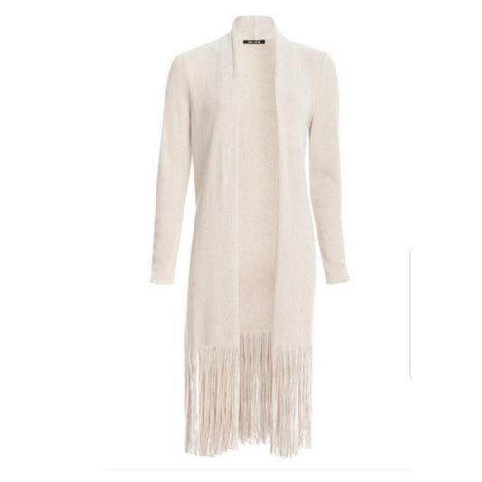 Nic + Zoe Fringe Duster Cardigan - size Medium