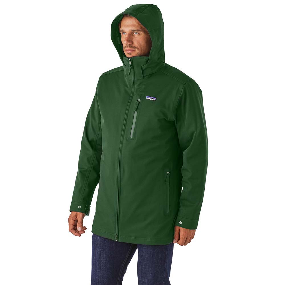 patagonia men's green tres parka shell - size medium