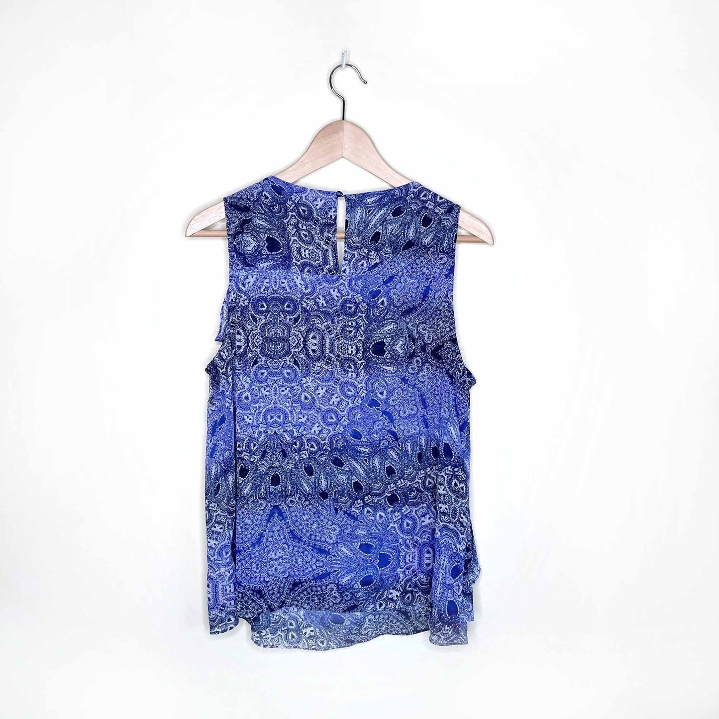 hd in paris sun garden paisley sleeveless top - size 10