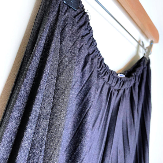 vintage 60's loomtogs black accordion wide leg pants - size large