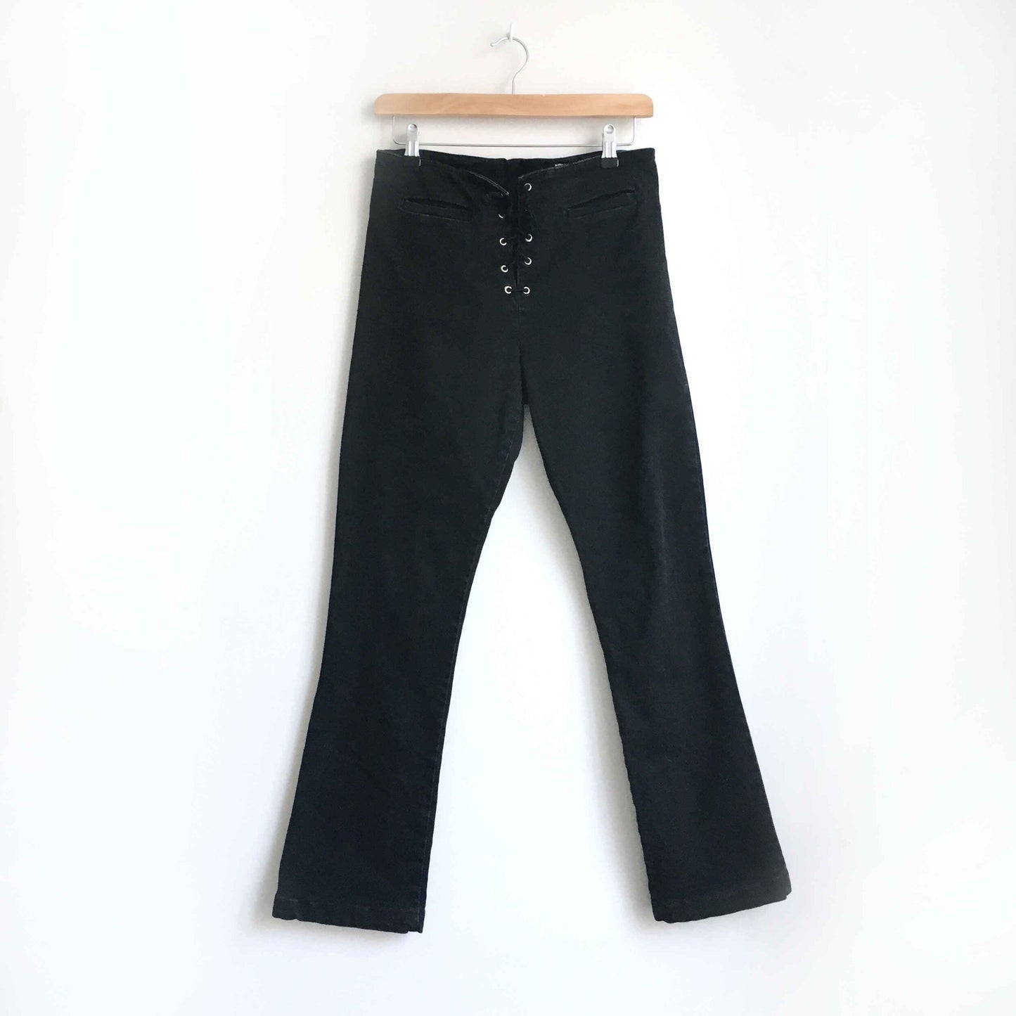 Vintage Parasuco high-rise lace-up jeans - size 30