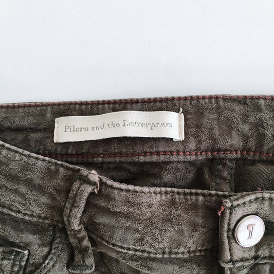 Pilcro and the Letterpress Anthropologie Serif Legging - size 28