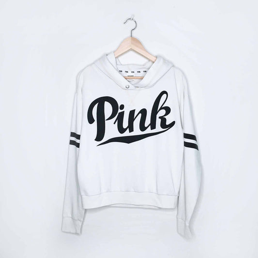 Victoria's Secret PINK varsity script hoodie - size Small