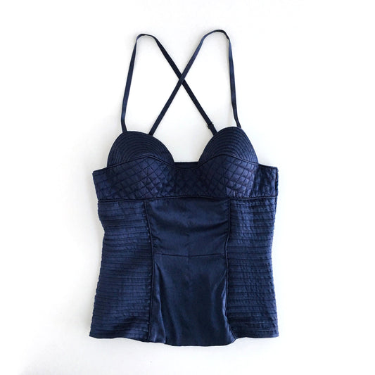 Proenza Schouler silk padded bustier - size 4