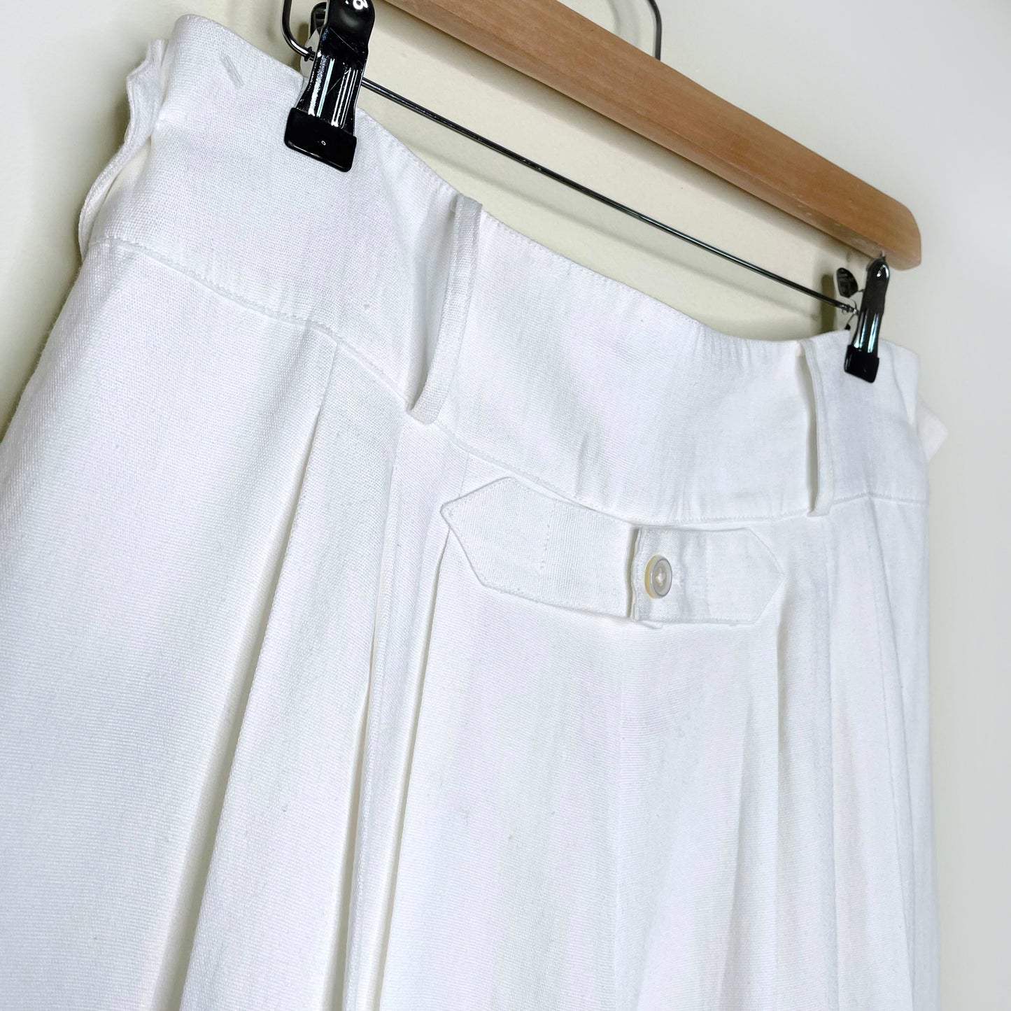 ralph lauren purple label white linen balloon pants - size 6