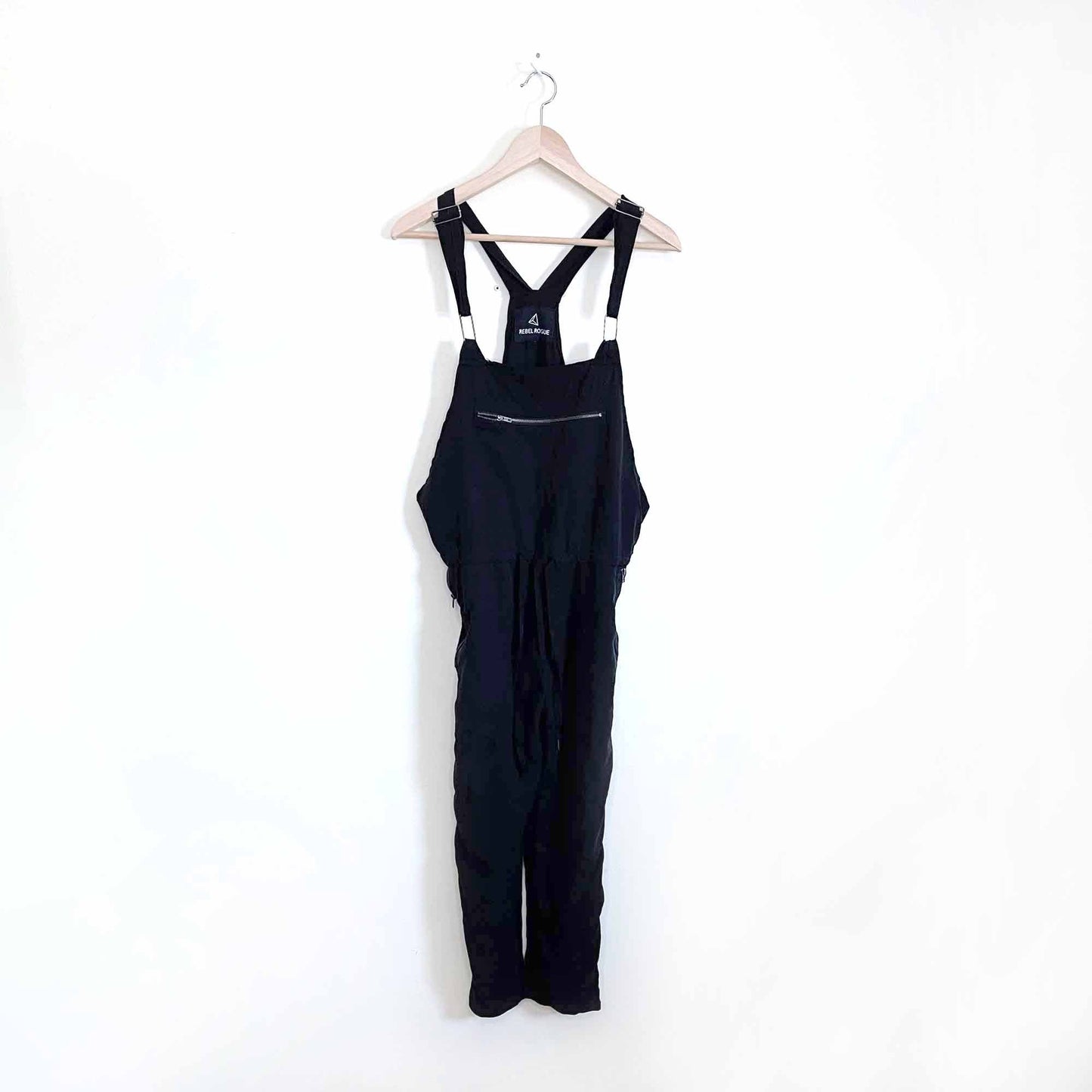 rebel rogue tencel black overalls - size small