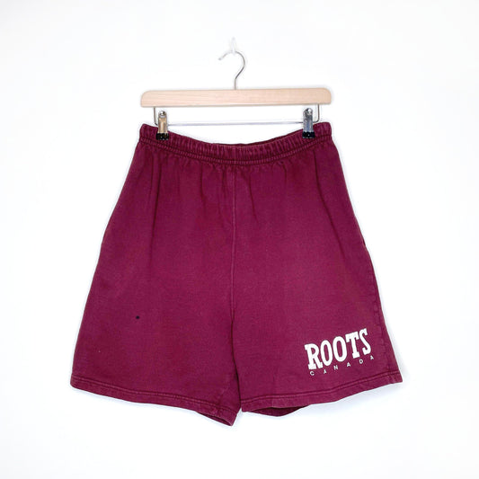 vintage 90's roots sweat shorts - size small