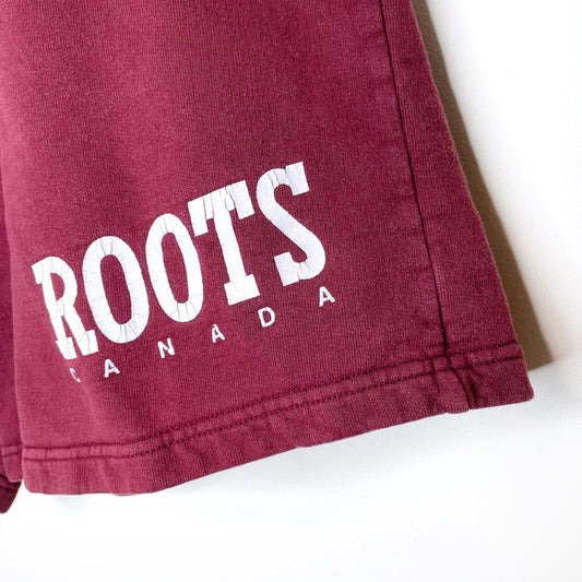 vintage 90's roots sweat shorts - size small