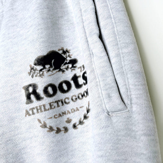 roots original classic grey sweatpants - size medium