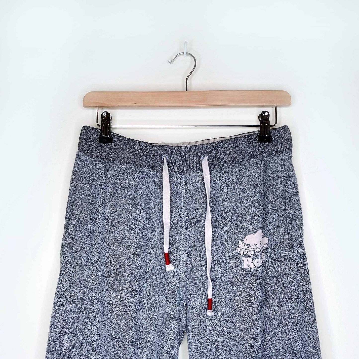 roots cabin original salt & pepper sweatpants - size small