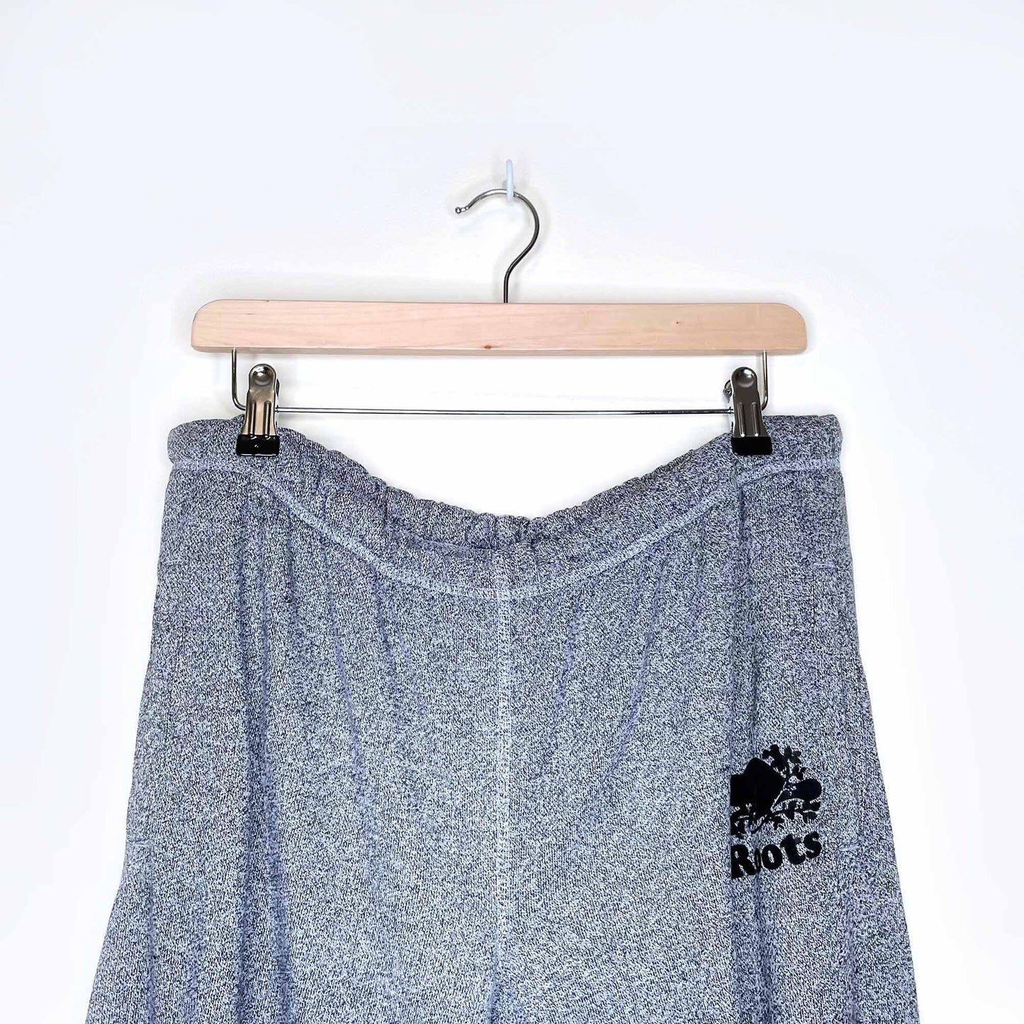 roots original boyfriend salt & pepper sweatpants - size large