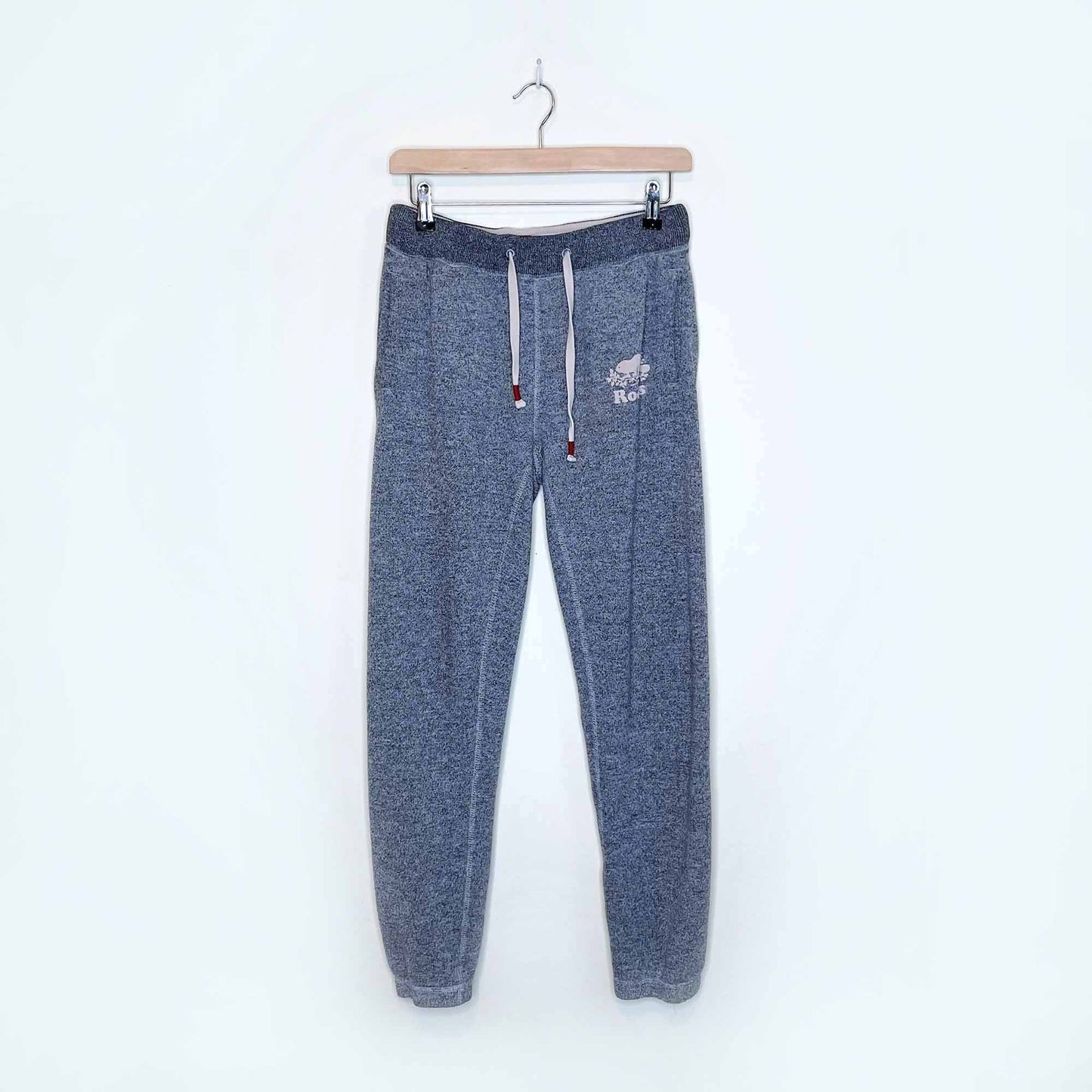 roots cabin original salt & pepper sweatpants - size small