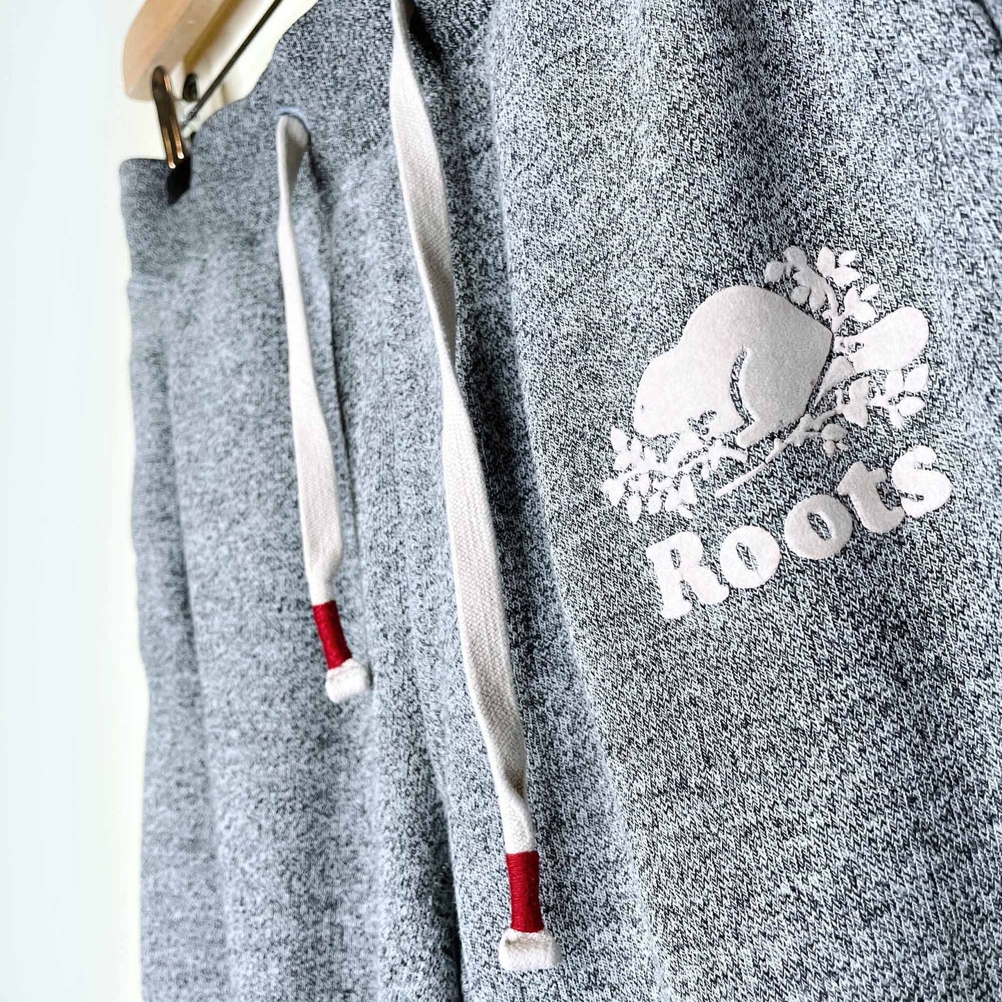 roots cabin original salt & pepper sweatpants - size small