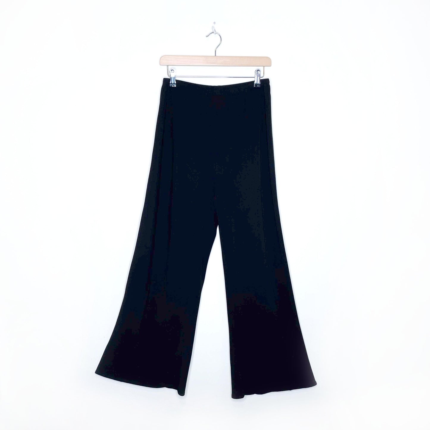 the row black high rise wide leg gala pants - size xl