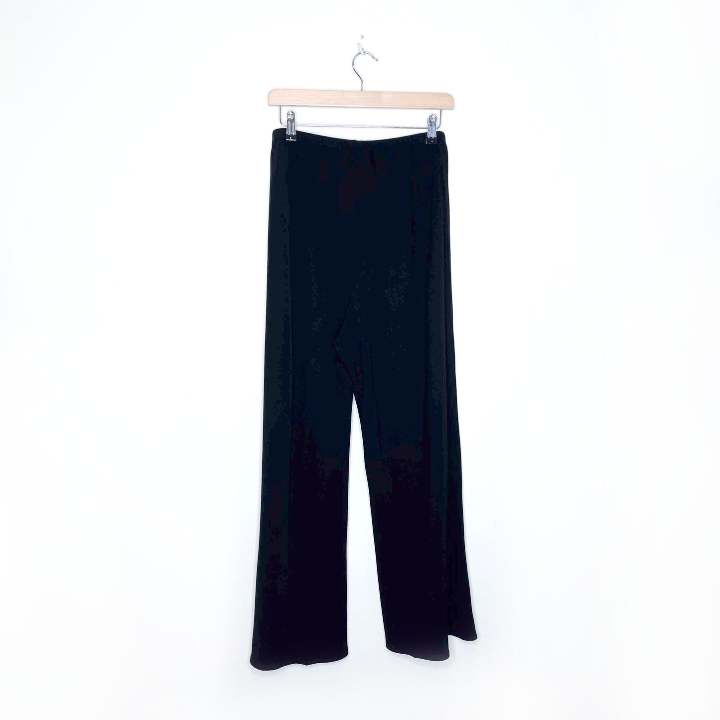 the row black high rise wide leg gala pants - size xl