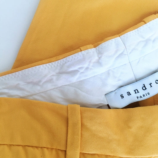 Sandro Ochre Penina Trouser - size 38