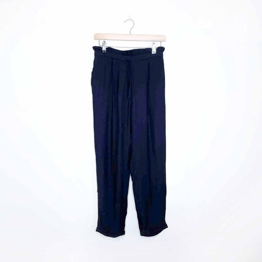 Sans Souci ruffle waist high rise trouser - size Small