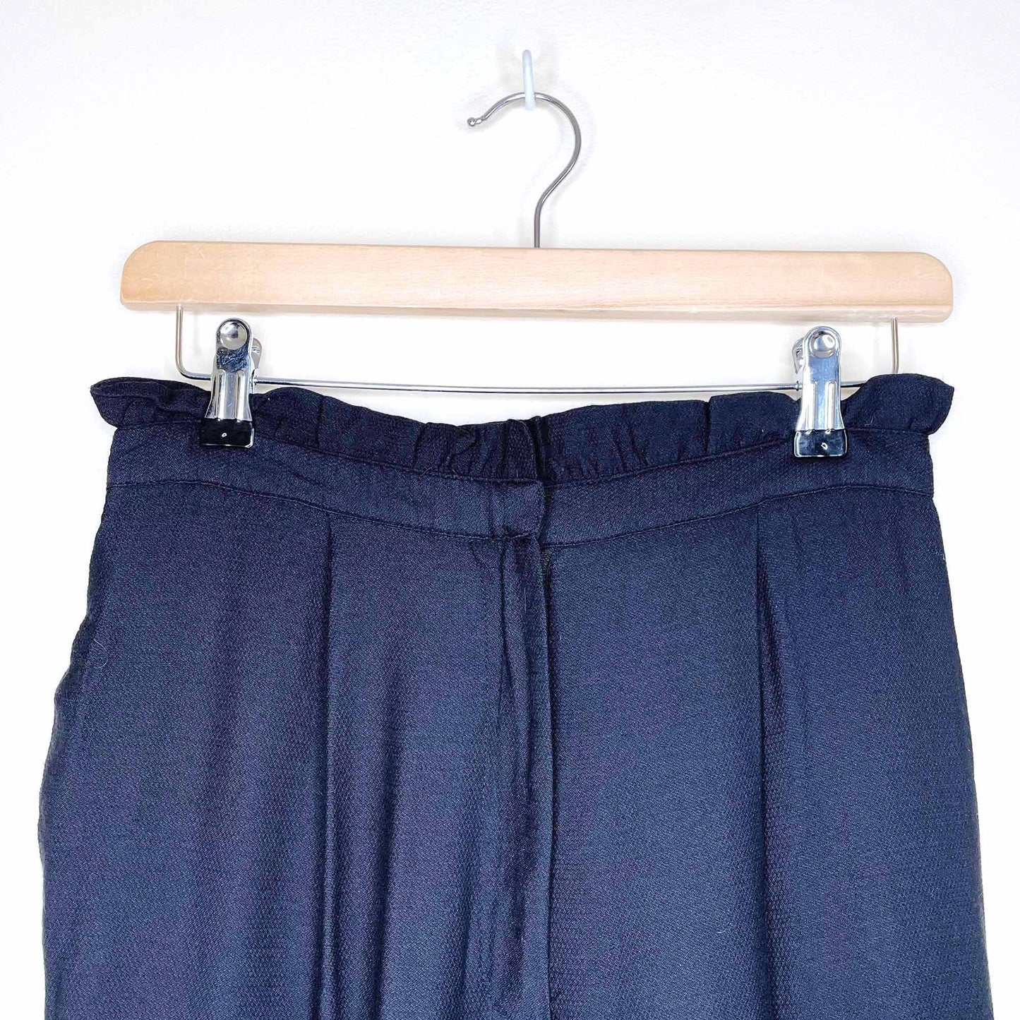 Sans Souci ruffle waist high rise trouser - size Small