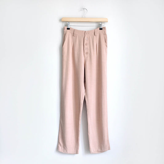 NWT Sans Souci high waist button pleat front pant - size Small