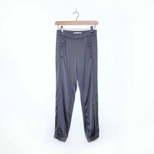 raffaello rossi satin joggers - size xs/sm