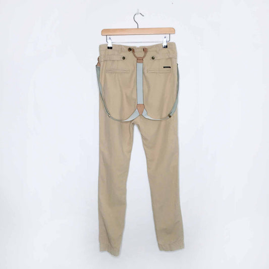 Scotch &amp; Soda linen-blend pants with suspenders - size P'tite