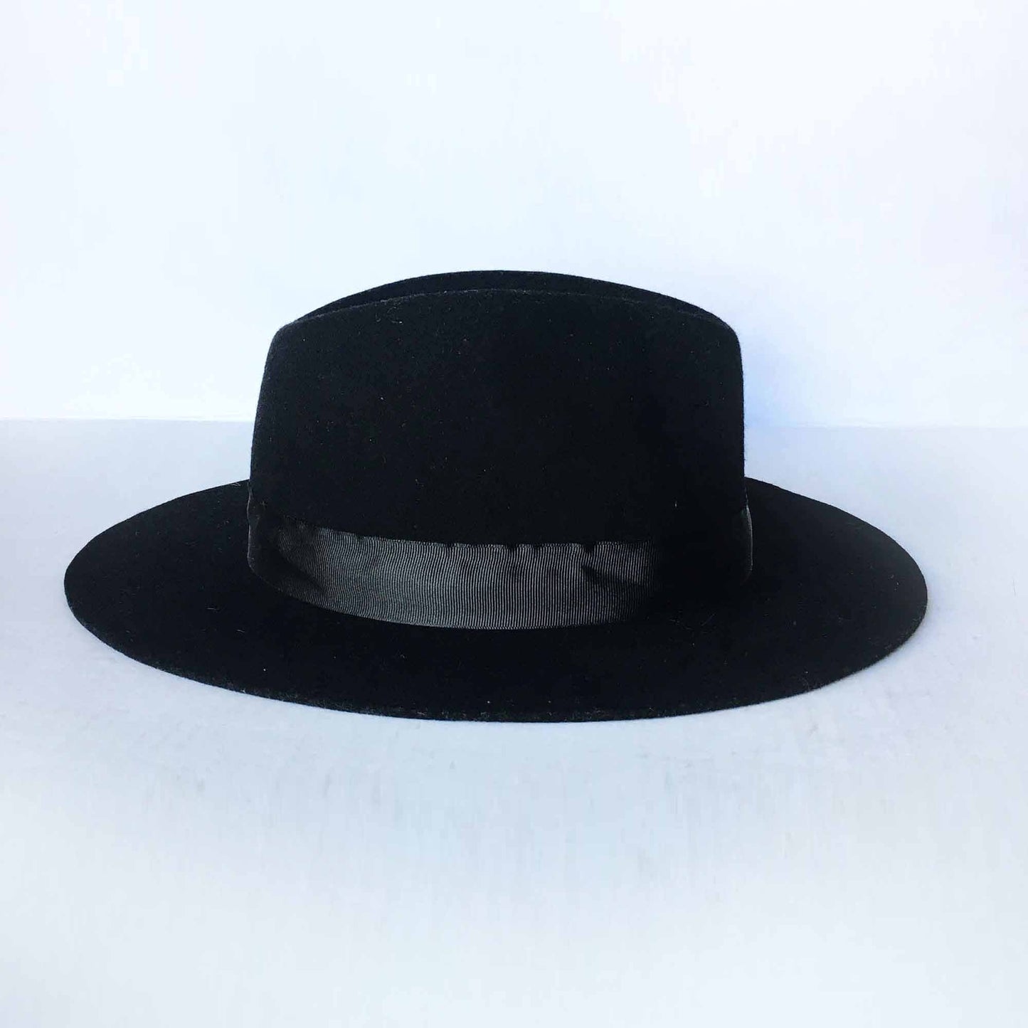 Scotch &amp; Soda unisex black wool felt boston fedora hat - OS