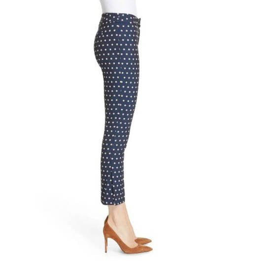 smythe stovepipe polka dot jacquard trousers - size 4/28