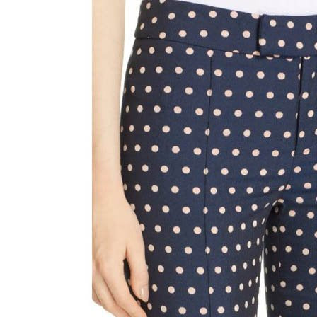 smythe stovepipe polka dot jacquard trousers - size 4/28