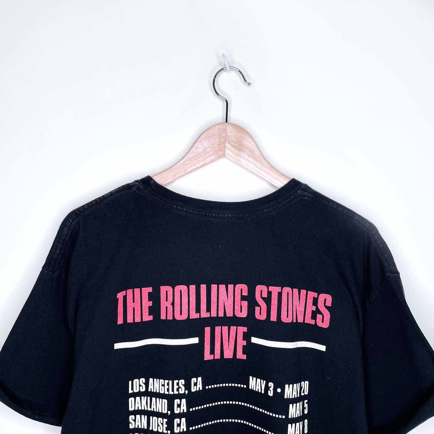 rolling stones 50th anniversary tour band tee 2013 - size large