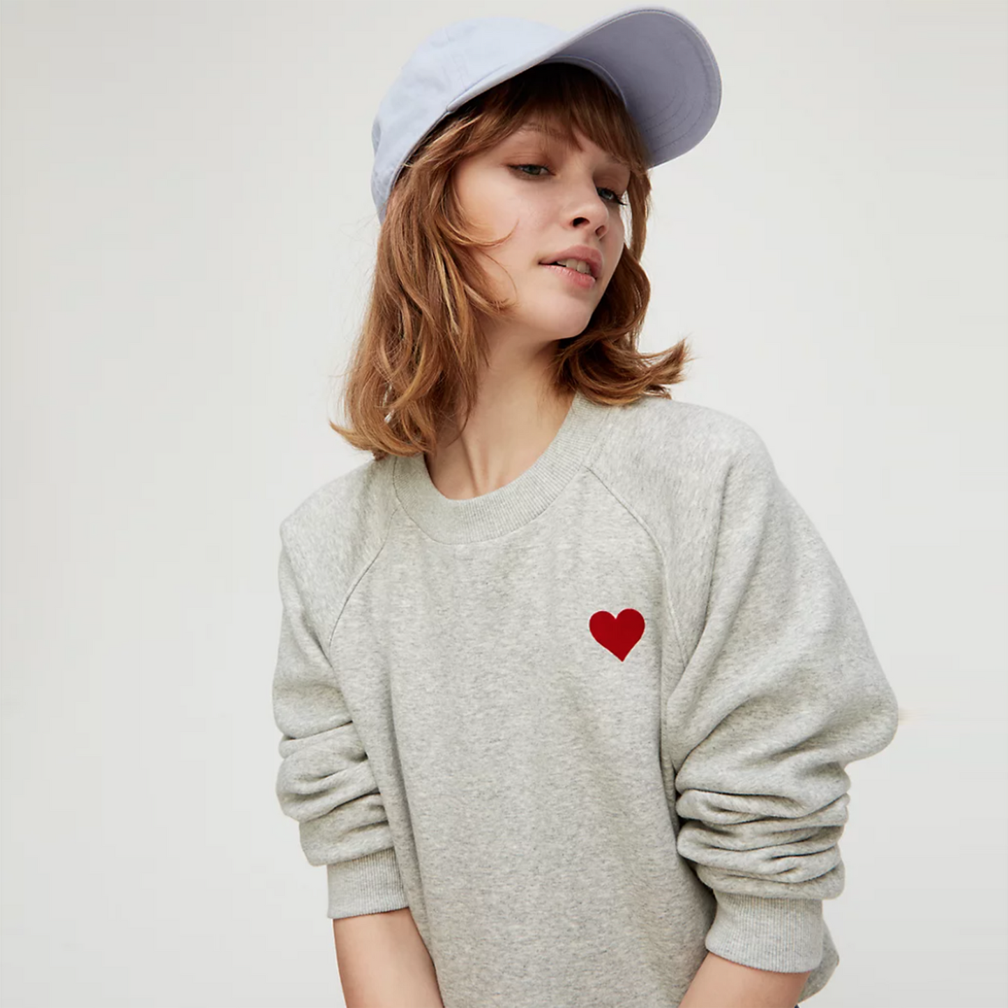 sunday best ellie heart sweatshirt - size xs