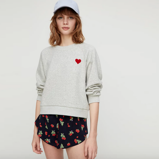 sunday best ellie heart sweatshirt - size xs