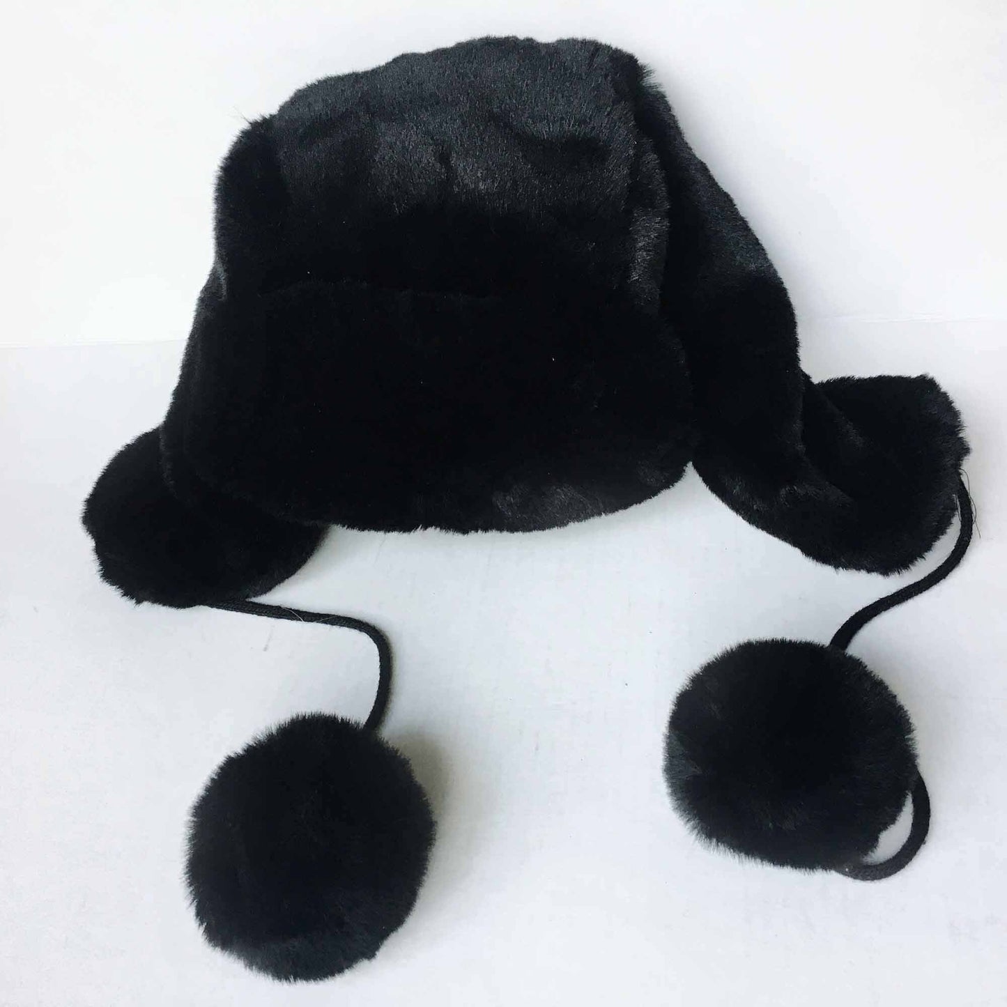 Surrel black faux fur trapper hat - OS