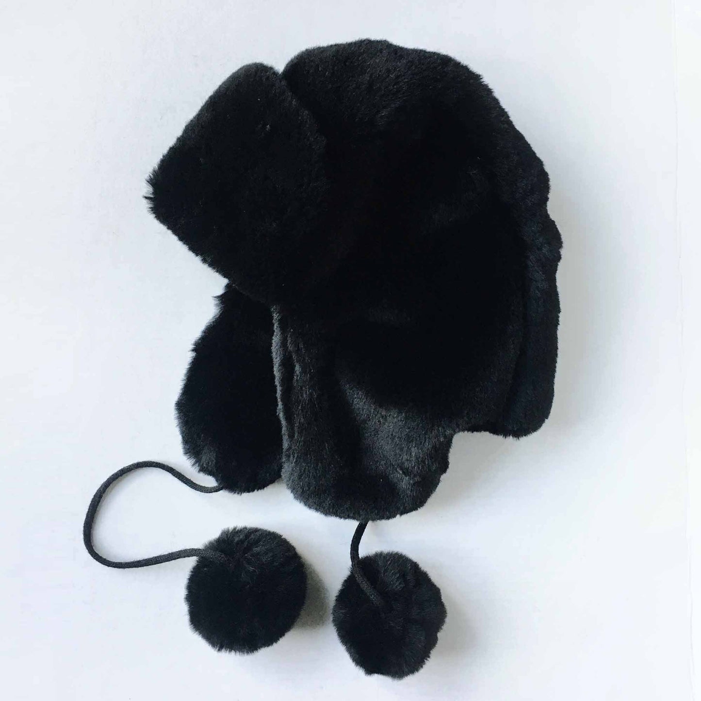 Surrel black faux fur trapper hat - OS