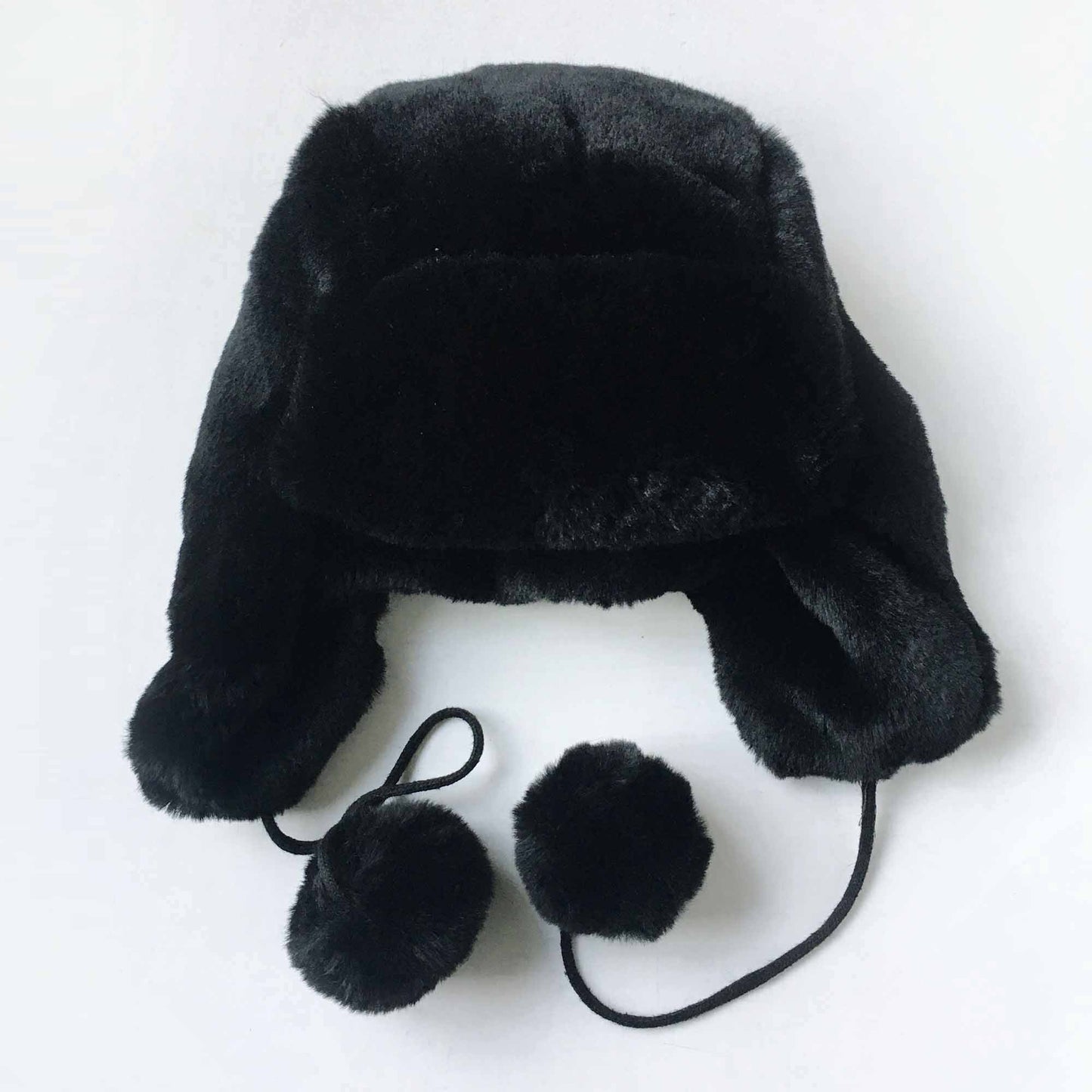 Surrel black faux fur trapper hat - OS