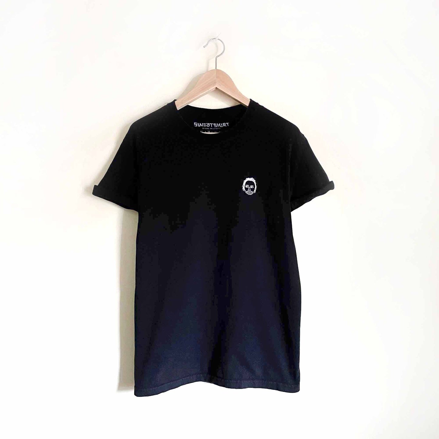 earl sweatshirt black odd future embroidered face tee - size medium