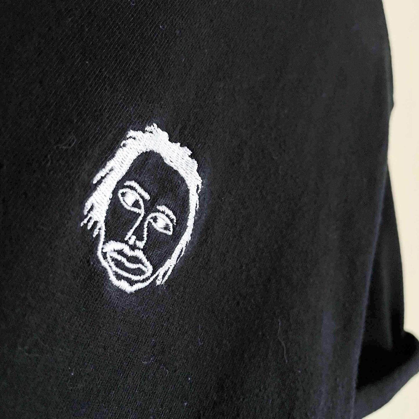 earl sweatshirt black odd future embroidered face tee - size medium