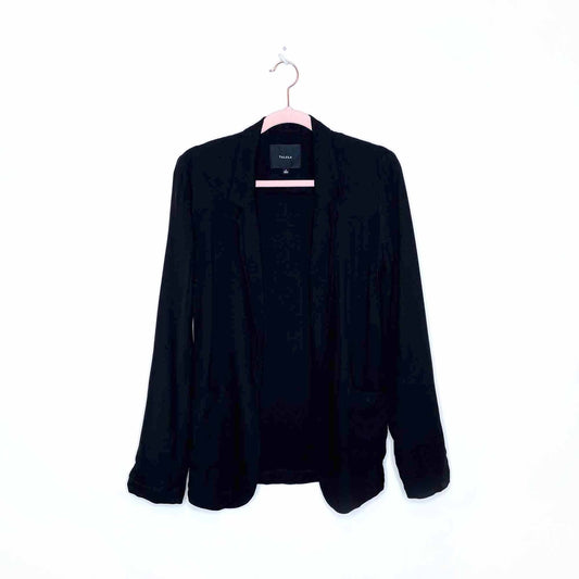 talula kent black open blazer - size 0