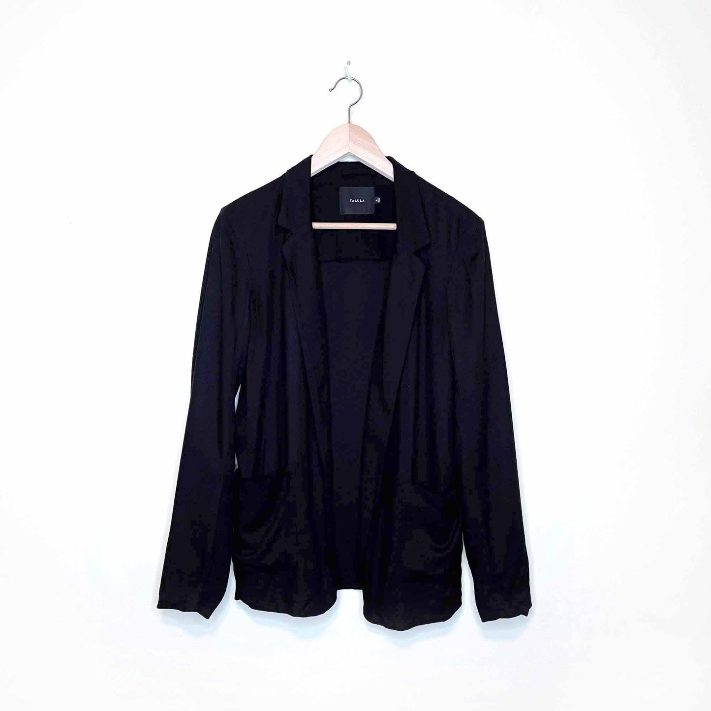 talula kent open black casual blazer jacket - size 6