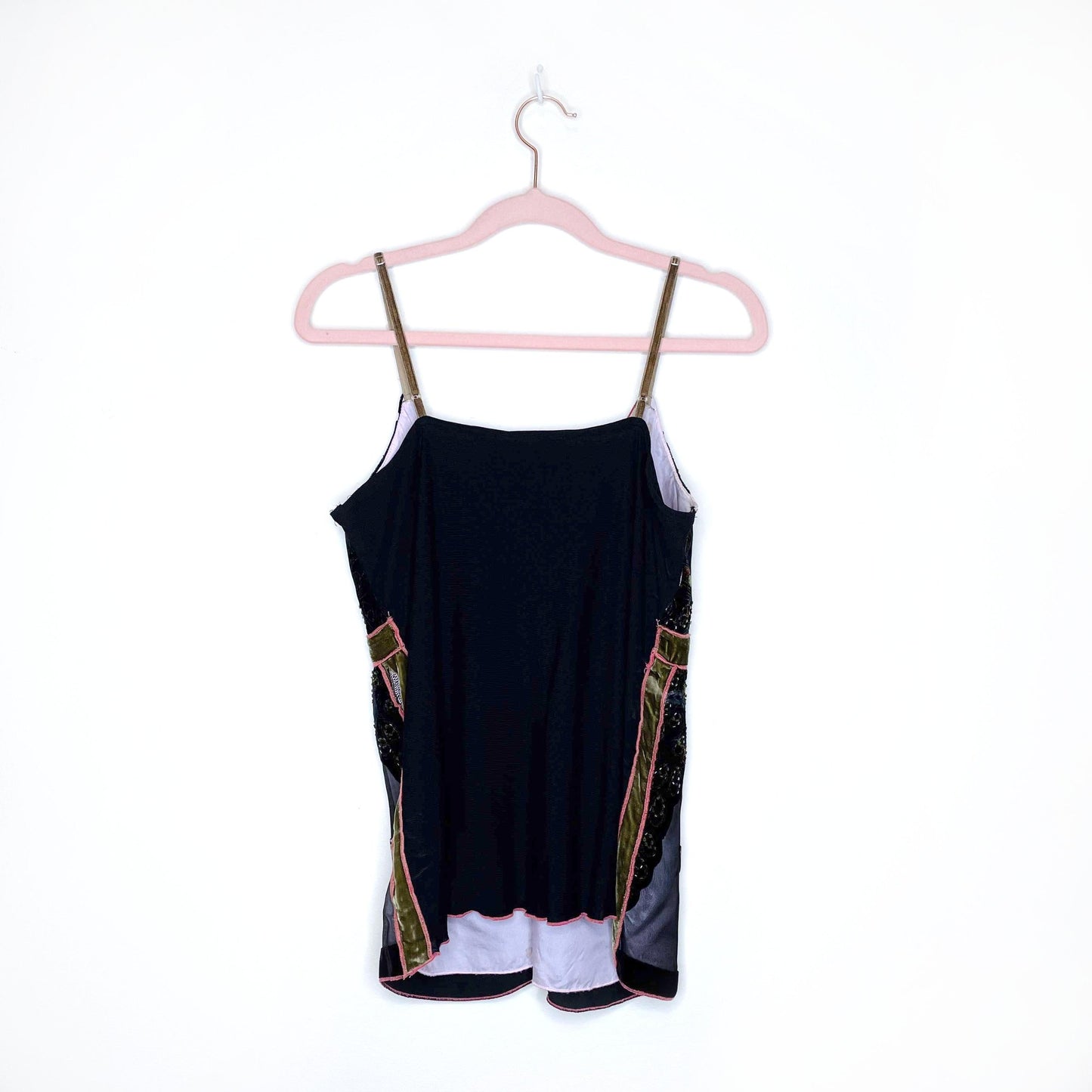 denise collection velvet beaded tank - size large