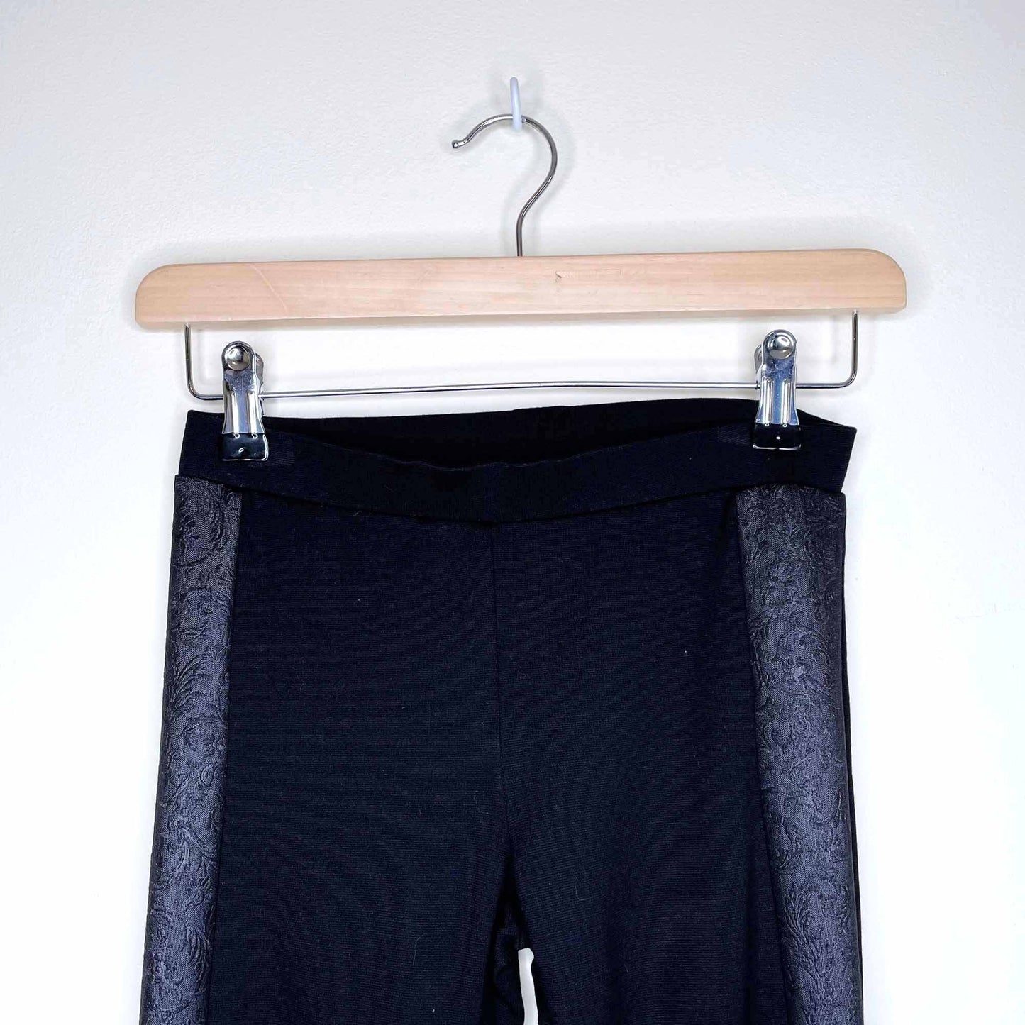 Tezenis black mid-rise panelled leggings - size xs